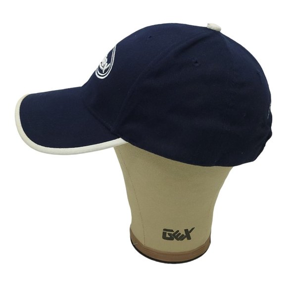 Pamex Logo Tuck Strap Cap Trucker Baseball Hat Builders Hardware Blue White - Picture 9 of 12